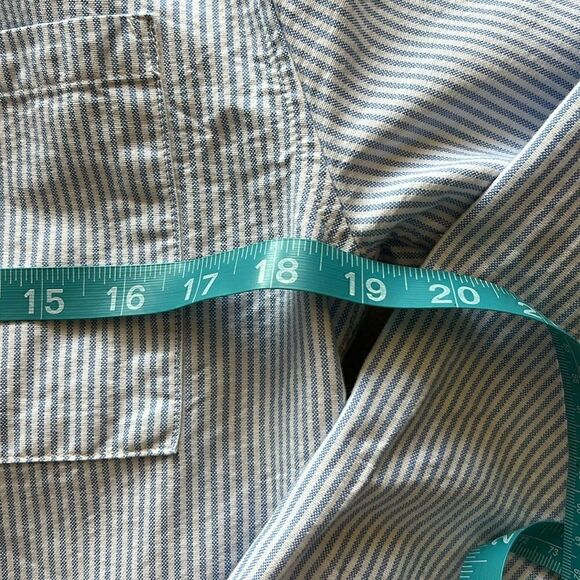 Zara STRIPED OXFORD SHIRT size 14 - Picture 11 of 13